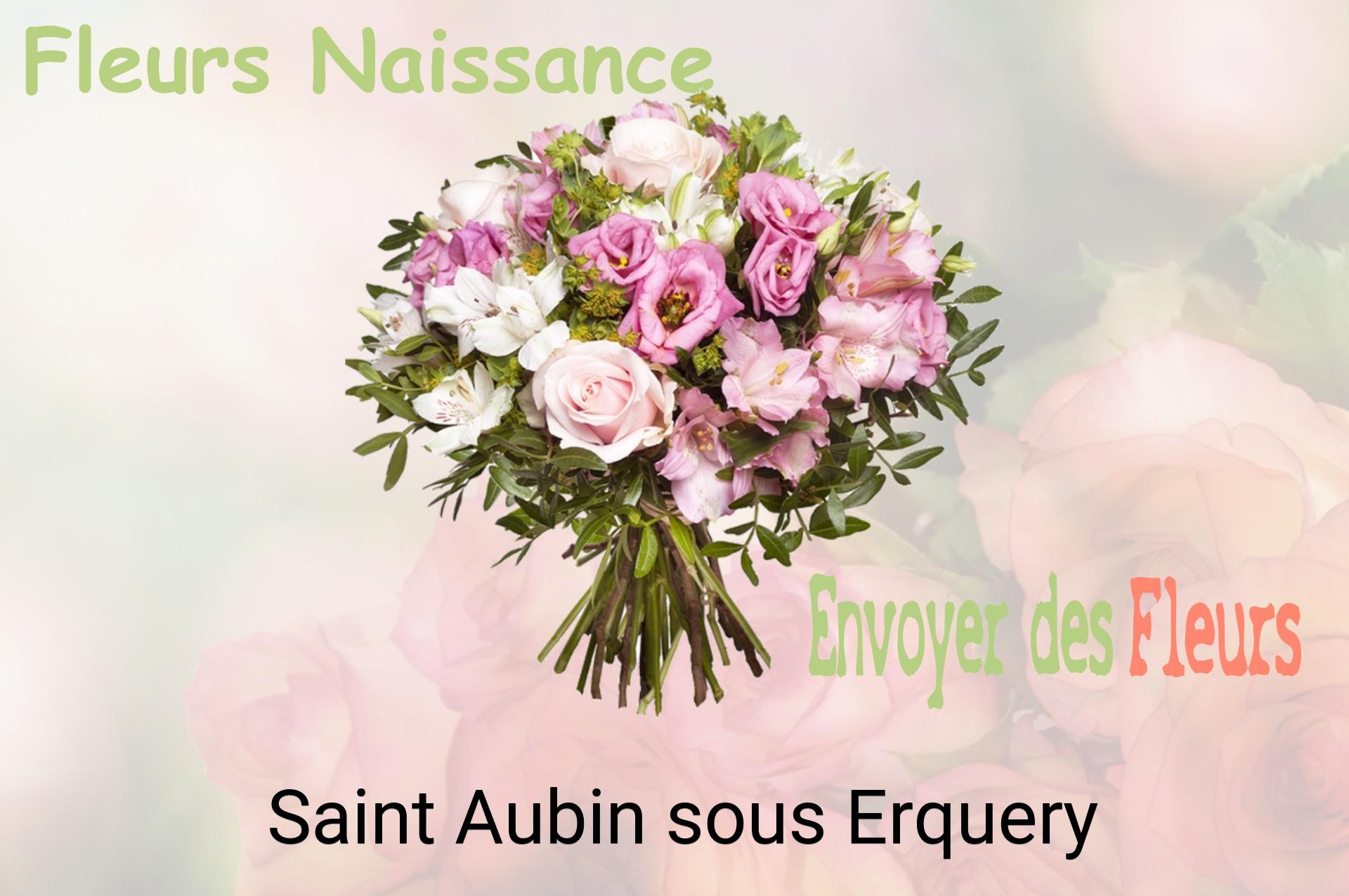 Bouquet de fleurs de naissance livré à Saint-Aubin-sous-Erquery